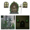 Decorative Objects & Figurines Cute Miniature Fairy Gnome Window Door Elf Home For Yard Art Garden Sculpture Statues Decor Outdoor Decoratio