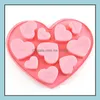 Bakning Mods Bakeware Kitchen Dining Bar Home Garden Sile Chocolate Mod Heart Shape English Letters Cake Molds S DH8SM