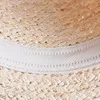 女性のための夏の帽子ラフィアストローサンハットパナマフェドラキャップワイドブリムUV保護女性