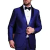 Blazers elegantes ternos homens negócios casuais roupas clássicas de dois botões personalizados