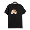 Magliette da uomo T-shirt di alta qualità in cotone con colletto tondo a maniche corte T-shirt da uomo casual con stampa orso