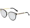 Classic round little bee Sunglasses brand designer UV400 glasses metal gold frame sunglasses men's and women's Mirror Su311V