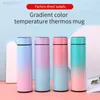 Touch Display درجة حرارة 304 سيارة ماء من الفولاذ المقاوم للصدأ زجاجة السيارة المنزل ذكي Firmos Flask هدية العمل المحمولة كوب فراغ ذكي