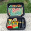 Gorilla Patroon Tabakspot Sigarettenkoker Rolling Trays Sigaret Apparaat Grinder Set Creatieve Patronen Draagbare Roken Pak