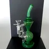 Hookahs half Ball-type borosilicate glass backflow Bong oil rig bubble machine backwater free 8.8 inches high