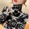 Women Sweater Cashmere Cotton Blend Turtleneck Pullover pull femme tee tee