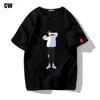 Zomer stripfiguur print T-shirt mode hoge kwaliteit katoen korte mouw kleding hip hop oversized streetwear 220713