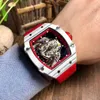 Uxury Watch Date 2022 Углеродное волокно Richa Melles Mens Автоматические механические часы выпускают персонализированные световые технологии атмосферная тенденция моды