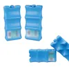 アイスバケツとクーラーの再利用可能な波青いアイスボックス水充填冷蔵貯蔵アイスボックスプレートボトル冷たい保存ミルクフレッシュケースサーモカーラZL0679