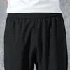 Pantalons pour hommes Mens Quick Dry Joggers Hommes Mince 2022 Summer Light Weight Plain Japonais Streetwear Pantalon Casual Noir pour MenMen's