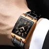 Square Men regarde les montres-bracelets pour hommes pour hommes pour mâle Top Brand Luxury Relogio Masculino Military Meski Meski