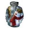 Herrtr￶jor tr￶jor herr tr￶ja h￶st vinter varm 3d f￤rgtryck jul casual hooded pullover tr￶ja ￶verdimensionerad f￶r