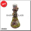 Estilo assustador Beaker Bong 12,5 "Cachimbos de água assustadores 3dHeady bong monstro tubo de água de vidro Honeycomb coador único tubos de água para fumar para casa