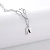 stainless steel paper clip necklace