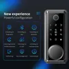 Tuya Bluetooth Mobile Unlock Fingerprint Magnetic Temporary Password Smart Door Lock Keyless Entry 220704