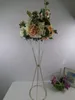 70cm50cm花瓶金の白い花スタンドメタルロードリードウェディングセンターピースフラワーラックイベントパーティー装飾220527