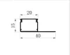 Light Bar Housing Gypsum Strip LED -kanal Gipsprofil infälld gipsväggsaluminiumprofil för takvägg