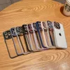 Bling Lens Lens Pull Cover Electrated Clear Accrylc PC Case для iPhone 13 12 11 Pro Max XR XS 7 8 плюс 1,5 мм хромированная защита камеры