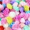 Wedding Flowers Roses 3.5cm PE Foam Rose Head Artificial Flower Home Decorative Wreath Wedding Valentines Day DIY Gift