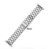 Metal Smart Stems For Apple Watch 7 Storlek 45mm 41mm Band Rostfritt stålarmband Armband Fit IWATCH 6 5 4 3 2 SE 42 44mm 40 38mm Bands