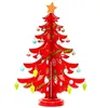 Kerstdecoraties Decor Crafts 3d houten assembleren boom huis slaapkamer jaar opleiding cadeau decoratie muur hangende kersthandmad1