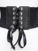 Belts Vintage Ladies Tassel Bow Tie Belt Super Wide Girdle Fashion Skirt Straps Decorative Korean Version All-match WomenBelts