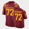 CEOMIT 2021 Fiesta Bowl College Football Jersey Dylan Soehner Jake Remsburg Alex Leatherwood Jack Tiarks Jake Hummel Breece Hall Mike Rose Brock