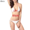 3D Drukuj DIY Personalizowany projekt własny obraz Poniewia gwiazda Swimsuit Beach Bikini Drop W220617