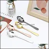 Spoons Flatware Kitchen Dining Bar Home Garden Creative Stainless Steel Novelty Coffee Sugar Skl Tea Drop Delivery 2021 Sq6Zr