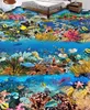 Vinyl 3D Flooring Wallpaper Waterproof The underwater world Lliving Room Bathroom Floor self-adhesive PVC Wallpaper For Walls papier peint mural wall paper bedroom