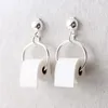Créatif 3D rouleau papier boucles d'oreilles pendantes filles géométrique goutte boucles d'oreilles femmes papier toilette serviette goujons boucle d'oreille bijoux d'été