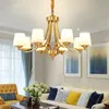 Kolye Lambalar Avize Modern Goldendecoration Chandeliers Tavan Oturma Odası Yatak Odası Yemek E14 Siyah/Altın Demir Aydınlatma Fikstür