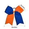 20 -stcs/ 8 "Twee afgestemde grote cheerhaarbogen Handmade met paardenstaart Handmade voor tienermeisjes Softbal Cheerleader Sportboog