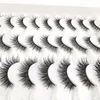 20 Pairs of False Eyelashes Fluffy Thick 3D Eyelashes Factory Wholesale