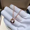 collana stilista collane con clavicola d'amore pendente a doppia catena a forma di cerchio per uomini donne amanti coppia regalo272f