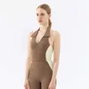 Revers cou suspendu Yoga débardeurs sport soutien-gorge vêtements de sport femmes sous-vêtements été beau dos extérieur gilet Fitness veste