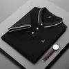 Letter Borduurwerk Men S ZAKELIJK POLO -SHIRTS Zomer Fashion Tops T -shirt Shirt Shirt Slim Fit Blouse Trend Mens Clothing 220707