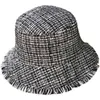 Ladies Classic Fisherman Hat Spring and Summer Small Fragrant Wind Fringed Basin Hats Elegant Travel Wild Flat Sun Cap G220418