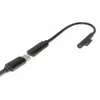 Preto 0,25 M USB Tipo C Fêmea para Surface PD Cabo de Carregador para Microsoft Surface Pro 6 5 4 3