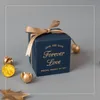 Scatole per caramelle nuziali di forma quadrata Bomboniere per feste di compleanno Confezione regalo Sacchetti regalo Cioccolato Bridal Shower Forniture per feste classiche MJ0517