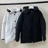 Мужская куртка дизайнер вниз куртки топ Parkas Winter Puffer Last Style Women Tock Tocate Black White средняя длина дизайн моды теплый