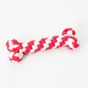 15cm Pet Toy Dog Toy Bone Cotton Rope Woven Pet Supplies Bite Resistant Simulation Dog Bone Chew Toy