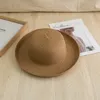 Color Solid Curve Straw Hat Breathable Light Wide Brim Hats Female Sun Protection Sunshade Caps for Summer s shade