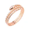 Womens Bracelets jewelry designer mens bangle cuff charm fashion single double ring couple classic luxury copper diamond good quality serpent charms bracelet