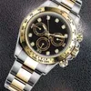 luxury watches for mens 40MM Automatic Movement watch Mechanical Gold watchs for man new designer ice blue clean gifts