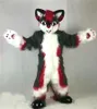 Luxe longue fourrure Husky loup chien renard Fursuit mascotte fourrure Costume robe de soirée enfant anniversaire adulte tenue