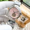 Women Watch Tourbillon 자동 기계 디자이너 시계 36mm Lady Wristwatch Sapphire 904L 스테인리스 스틸 watchband Montre De Luxe Gift