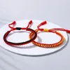 Fili di perline Braccialetto intrecciato fatto a mano multicolore Buddista tibetano Nodo tradizionale cinese Bracciali da donna Bracciale Amico Yoga Preghiera Ebreo