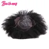 Perruque de Cheveux Humains Pas Cher Avec Une Frange Afro Crépus Bouclés Perruques Brésiliennes Pour Les Femmes Noires Sans Colle Coloré Naturel BAIHONG 220609