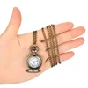 Steampunk Lovely Elephant Design Herr Dam Kvarts Analog Fickklocka Arabisk sifferklocka Halsband Hänge Kedja